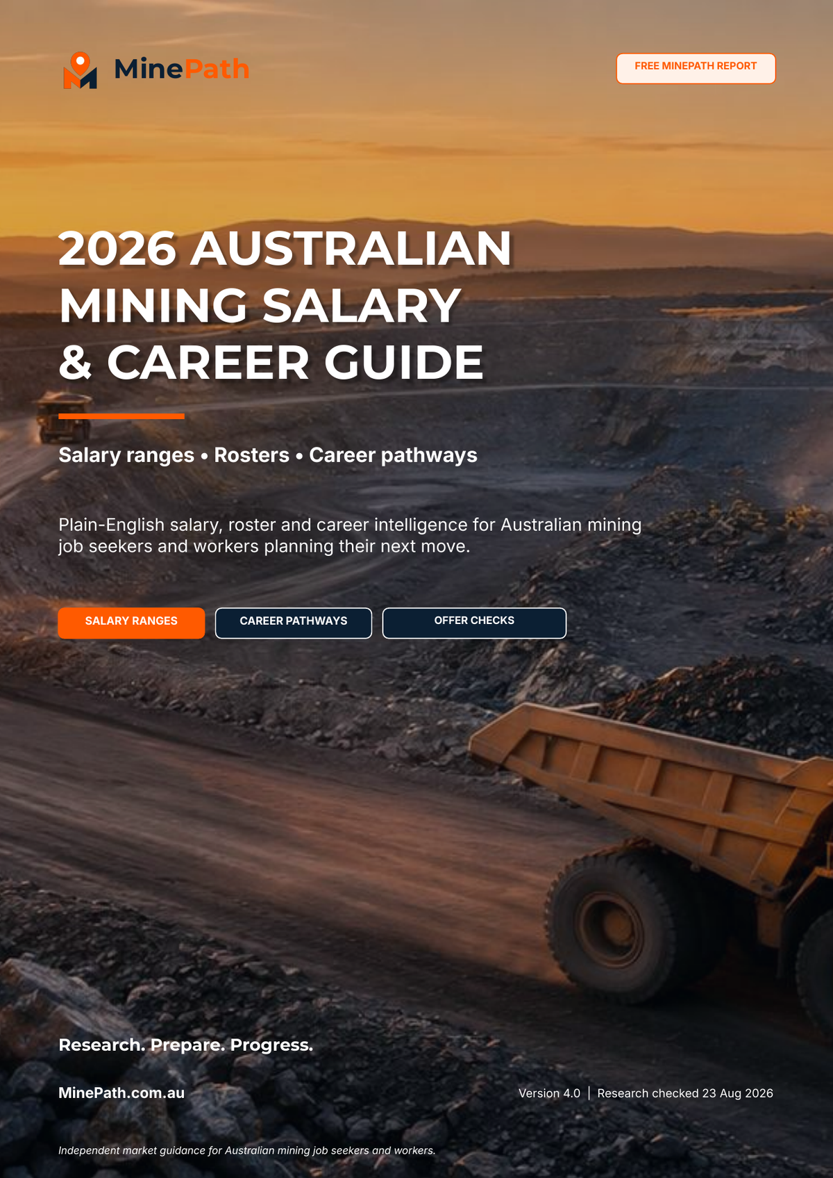 MinePath 2026 Australian Mining Salary & Career Guide cover