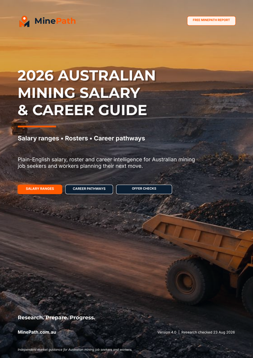 MinePath 2026 Australian Mining Salary & Career Guide cover